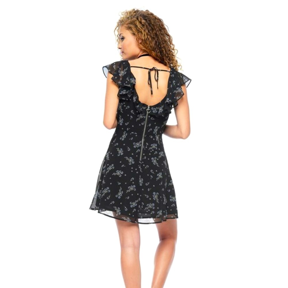Juicy Couture ruffles floral mini dress